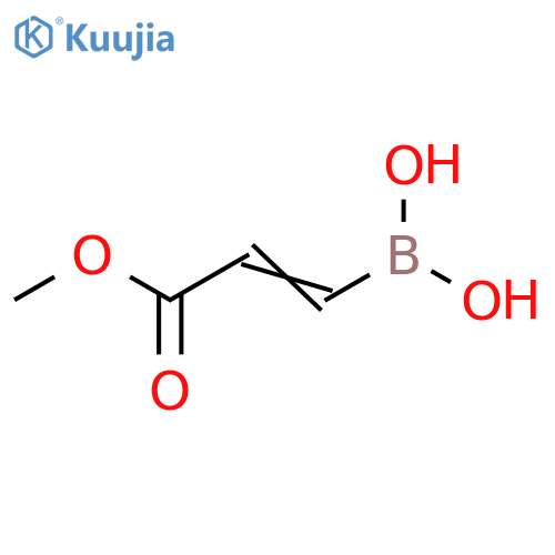 (3-Methoxy-3-oxoprop-1-enyl)boronic acid structure