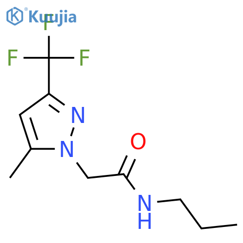 2-(5-Methyl-3-trifluoromethyl-pyrazol-1-yl)-N-propyl-acetamide structure