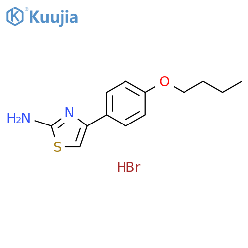 4-(4-butoxyphenyl)-1,3-thiazol-2-amine hydrobromide structure