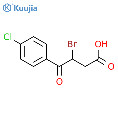 3-Bromo-4-(4-chlorophenyl)-4-oxobutanoic acid structure