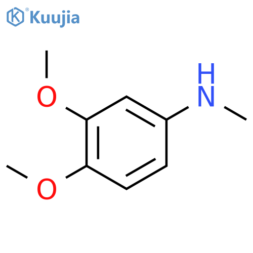 3,4-dimethoxy-n-methylaniline structure