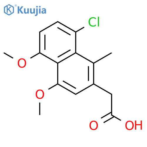 2-(8-Chloro-4,5-dimethoxy-1-methylnaphthalen-2-yl)acetic acid structure