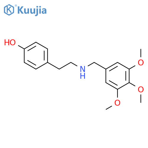 Phenol, 4-[2-[[(3,4,5-trimethoxyphenyl)methyl]amino]ethyl]- structure