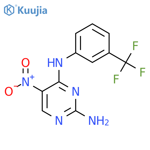 5-nitro-N~4~-[3-(trifluoromethyl)phenyl]-2,4-pyrimidinediamine structure