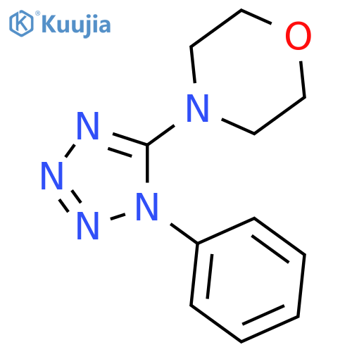 4-(1-phenyl-1H-1,2,3,4-tetrazol-5-yl)morpholine structure