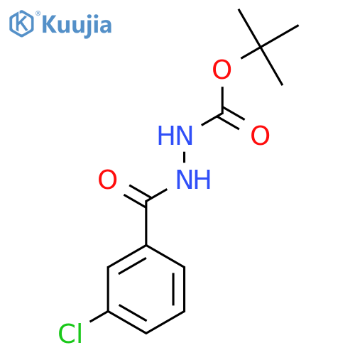 Tert-Butyl 2-(3-chlorobenzoyl)hydrazinecarboxylate structure