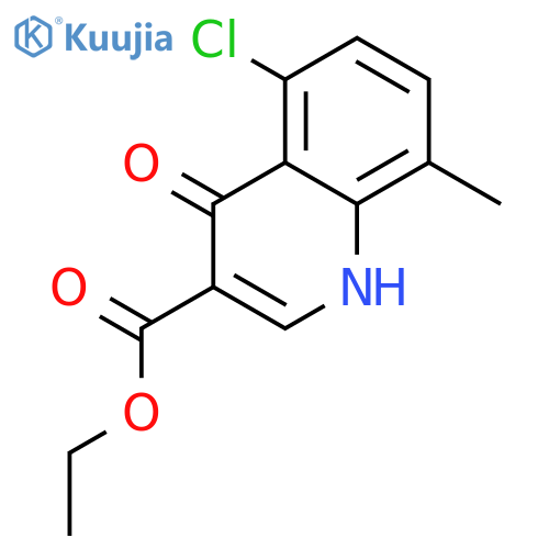 Ethyl 5-chloro-8-methyl-4-oxo-1,4-dihydroquinoline-3-carboxylate structure