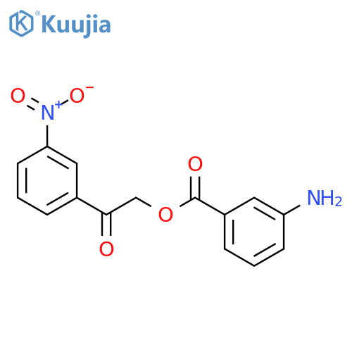 2-(3-Nitrophenyl)-2-oxoethyl 3-aminobenzoate structure