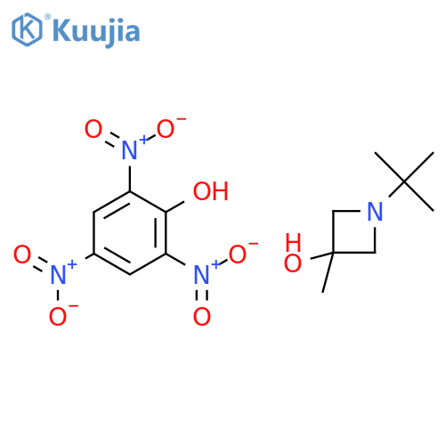 1-tert-butyl-3-methylazetidin-3-ol;2,4,6-trinitrophenol structure