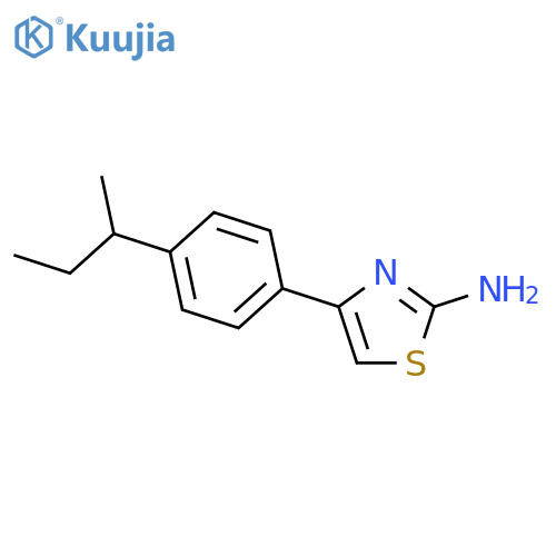 4-4-(Butan-2-yl)phenyl-1,3-thiazol-2-amine structure
