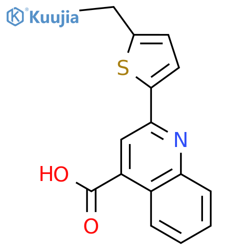 2-(5-Ethylthien-2-yl)quinoline-4-carboxylic acid structure