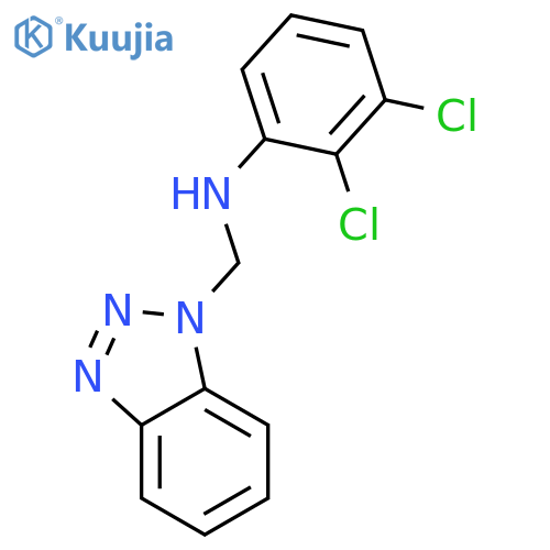 1H-Benzotriazole-1-methanamine, N-(2,3-dichlorophenyl)- structure