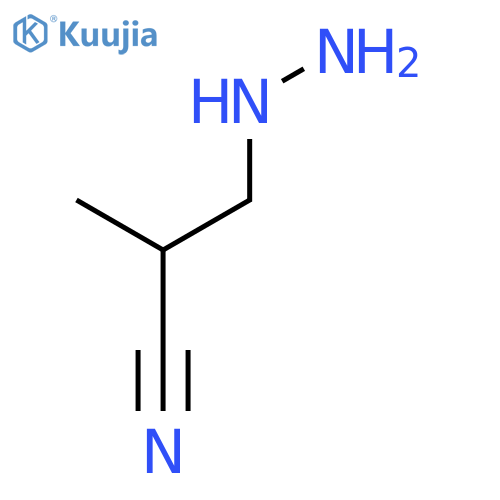 3-Hydrazinyl-2-methylpropanenitrile structure