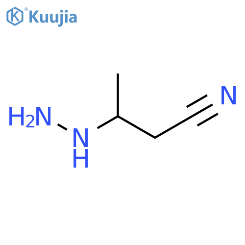 Butanenitrile, 3-hydrazino- structure
