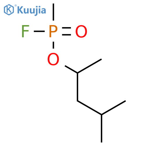 Phosphonofluoridic acid, methyl-, 1,3-dimethylbutyl ester structure