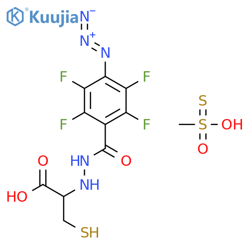 4-Azido-2,3,5,6-tetrafluorobenzamido-L-cysteine Methanethiosulfonate structure