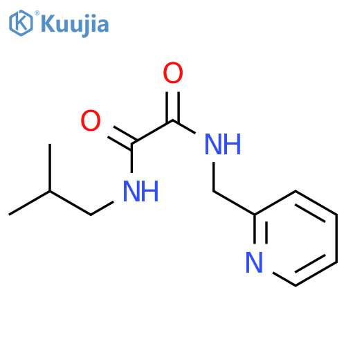 N-(2-methylpropyl)-N'-(pyridin-2-yl)methylethanediamide structure