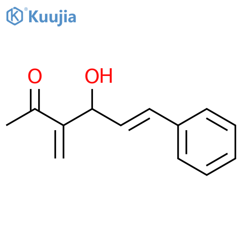 5-Hexen-2-one, 4-hydroxy-3-methylene-6-phenyl-, (5E)- structure