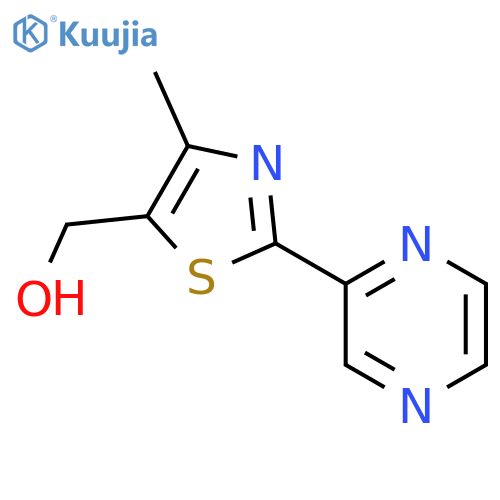 5-Thiazolemethanol,4-methyl-2-(2-pyrazinyl)- structure