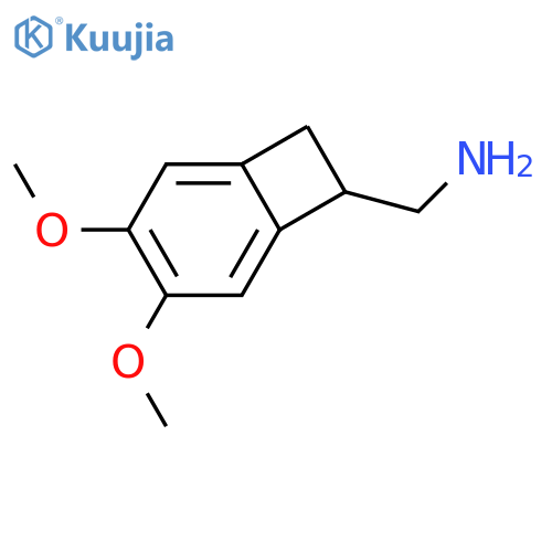 (3,4-dimethoxy-7-bicyclo[4.2.0]octa-1,3,5-trienyl)methanamine;hydrochloride structure