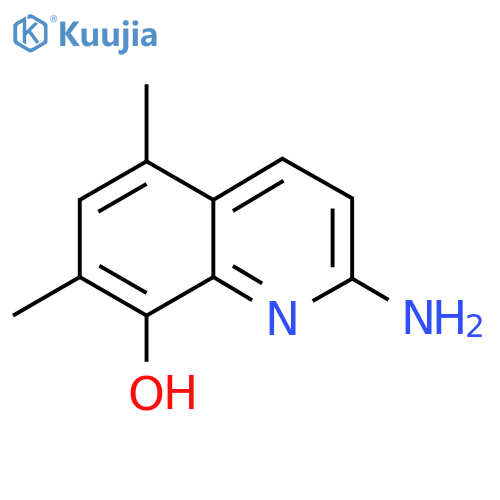 2-Amino-5,7-dimethylquinolin-8-ol structure