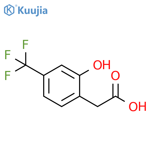 Benzeneacetic acid, 2-hydroxy-4-(trifluoromethyl)- structure