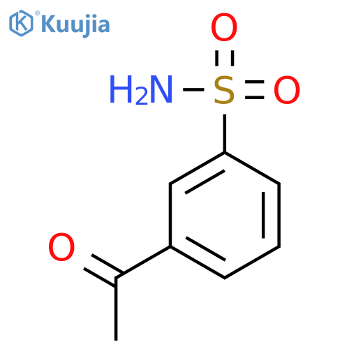3-acetylbenzene-1-sulfonamide structure