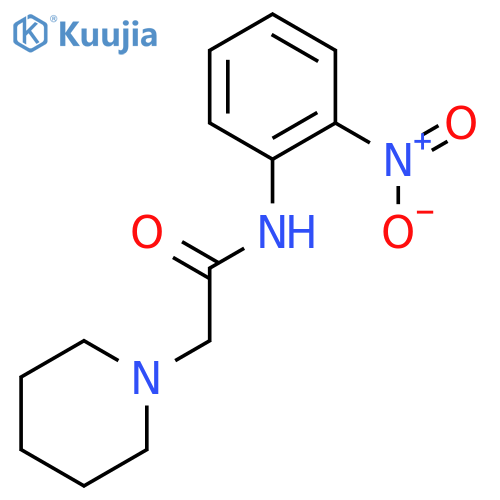1-Piperidineacetamide, N-(2-nitrophenyl)- structure