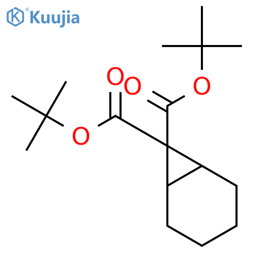 Bicyclo[4.1.0]heptane-7,7-dicarboxylicacid, 7,7-bis(1,1-dimethylethyl) ester structure