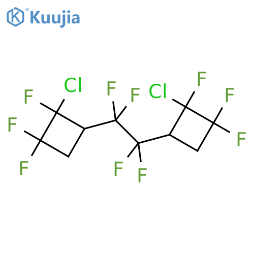 Cyclobutane, 1,1'-(1,1,2,2-tetrafluoro-1,2-ethanediyl)bis[2-chloro-2,3,3-trifluoro- structure