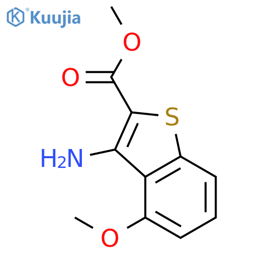Methyl 3-Amino-4-methoxy-benzobthiophene-2-carboxylate structure