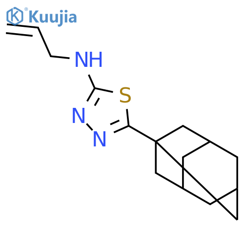 (5-Adamantan-1-yl-[1,3,4]thiadiazol-2-yl)-allyl-amine structure