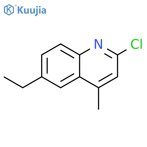 2-Chloro-6-ethyl-4-methylquinoline structure