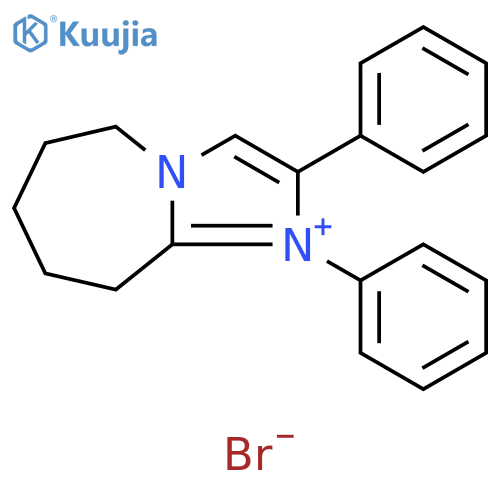 1,2-diphenyl-5H,6H,7H,8H,9H-1-imidazo1,2-aazepin-1-ylium bromide structure