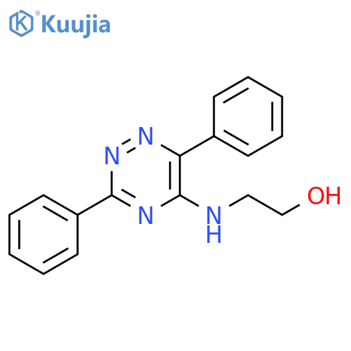 Ethanol, 2-[(3,6-diphenyl-1,2,4-triazin-5-yl)amino]- structure