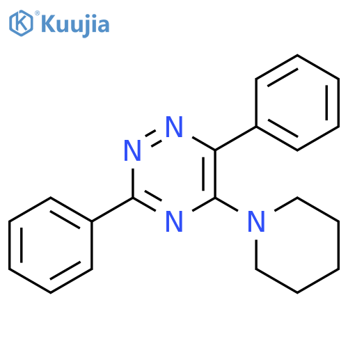 1,2,4-Triazine, 3,6-diphenyl-5-(1-piperidinyl)- structure