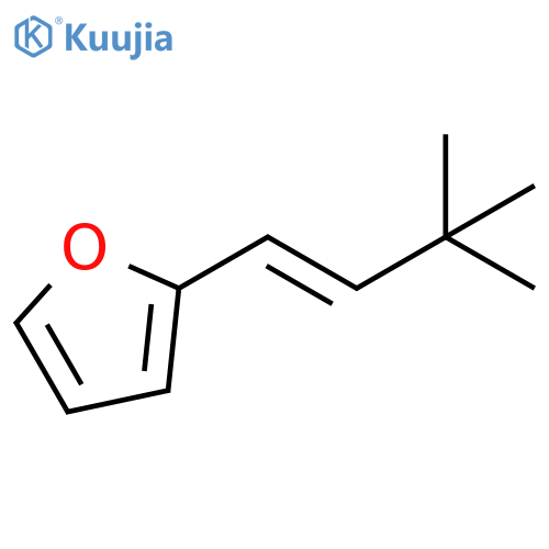 Furan, 2-[(1E)-3,3-dimethyl-1-butenyl]- structure