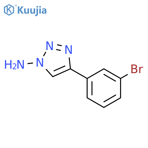 1H-1,2,3-Triazol-1-amine, 4-(3-bromophenyl)- structure
