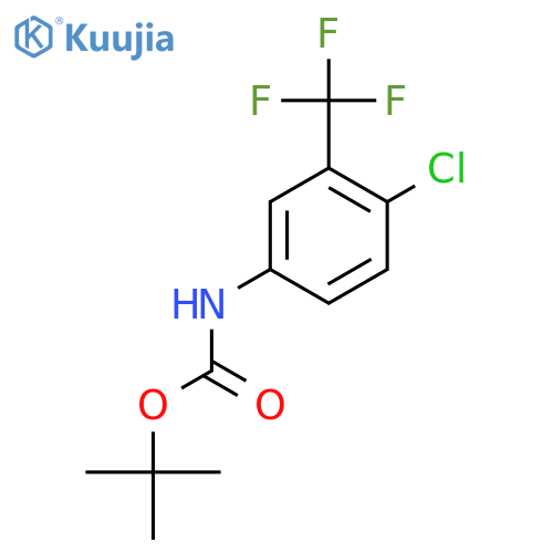 Carbamic acid, [4-chloro-3-(trifluoromethyl)phenyl]-, 1,1-dimethylethylester structure