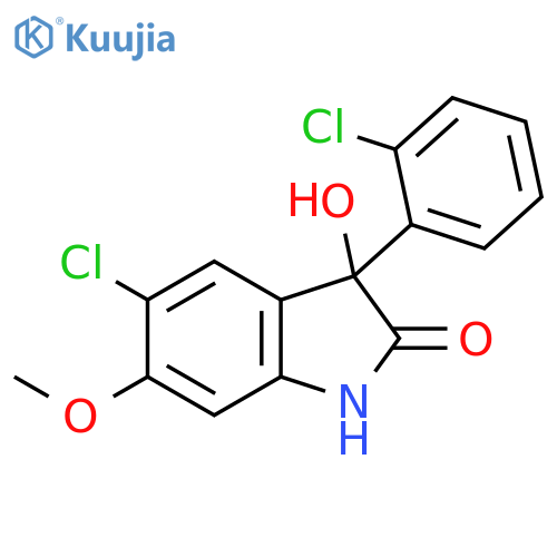 2H-Indol-2-one,5-chloro-3-(2-chlorophenyl)-1,3-dihydro-3-hydroxy-6-methoxy- structure