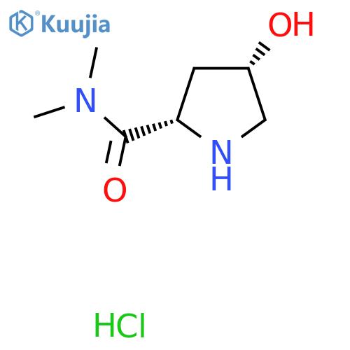 (2S,4S)-4-hydroxy-N,N-dimethylpyrrolidine-2-carboxamide hydrochloride structure