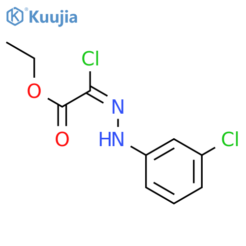 ethyl (2E)-2-chloro-2-2-(3-chlorophenyl)hydrazin-1-ylideneacetate structure