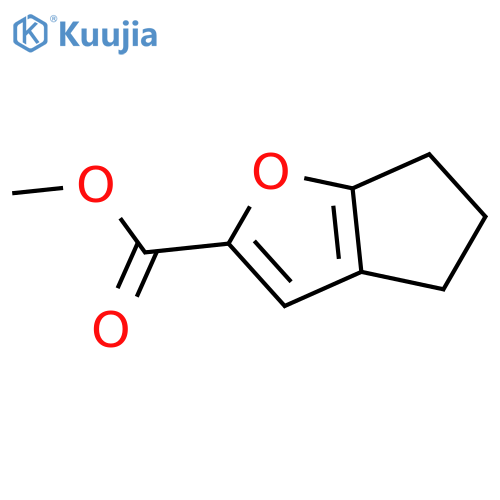 5,6-dihydro-4H-Cyclopenta[b]furan-2-carboxylic acid methyl ester structure