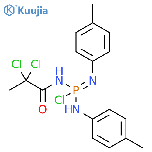 Phosphorodiamidimidic chloride,N-(2,2-dichloro-1-oxopropyl)-N',N''-bis(4-methylphenyl)- structure