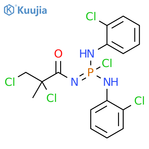 Phosphorodiamidimidic chloride,N,N'-bis(2-chlorophenyl)-N''-(2,3-dichloro-2-methyl-1-oxopropyl)- structure