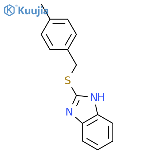 2-{(4-methylphenyl)methylsulfanyl}-1H-1,3-benzodiazole structure