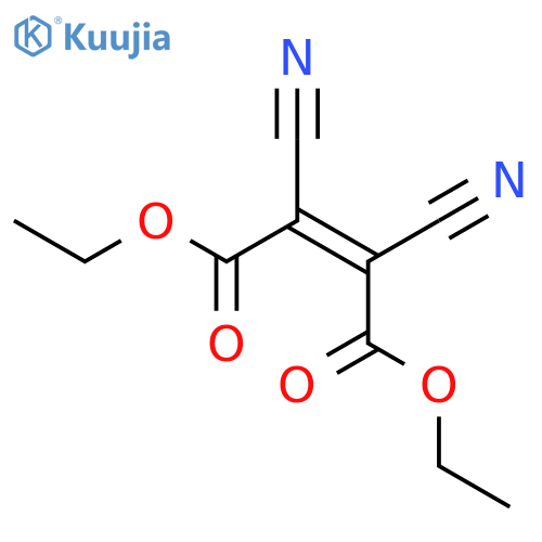2-Butenedioic acid,2,3-dicyano-, 1,4-diethyl ester, (2E)- structure