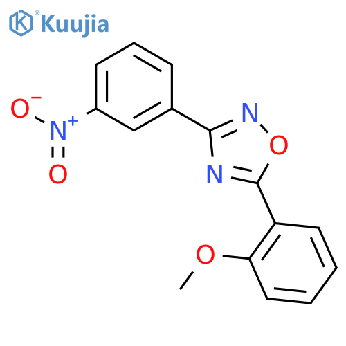 5-(2-Methoxyphenyl)-3-(3-nitrophenyl)-1,2,4-oxadiazole structure