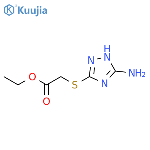 ethyl 2-(5-amino-4H-1,2,4-triazol-3-yl)sulfanylacetate structure