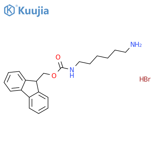 Carbamic acid, (6-aminohexyl)-, 9H-fluoren-9-ylmethyl ester,monohydrobromide structure